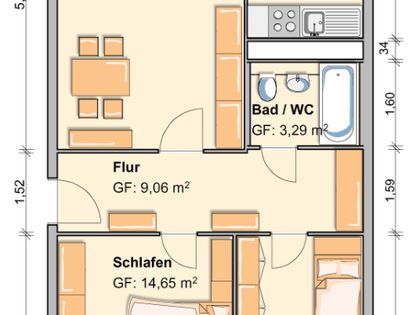 Werdau, 2-Zimmer-Whg. im "Domizil" store mit Lift