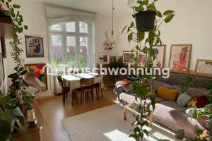 Tauschwohnung: BIETE 2-Z.-Altbau + Garten und SUCHE 3-4 Z. + Garten/Balkon