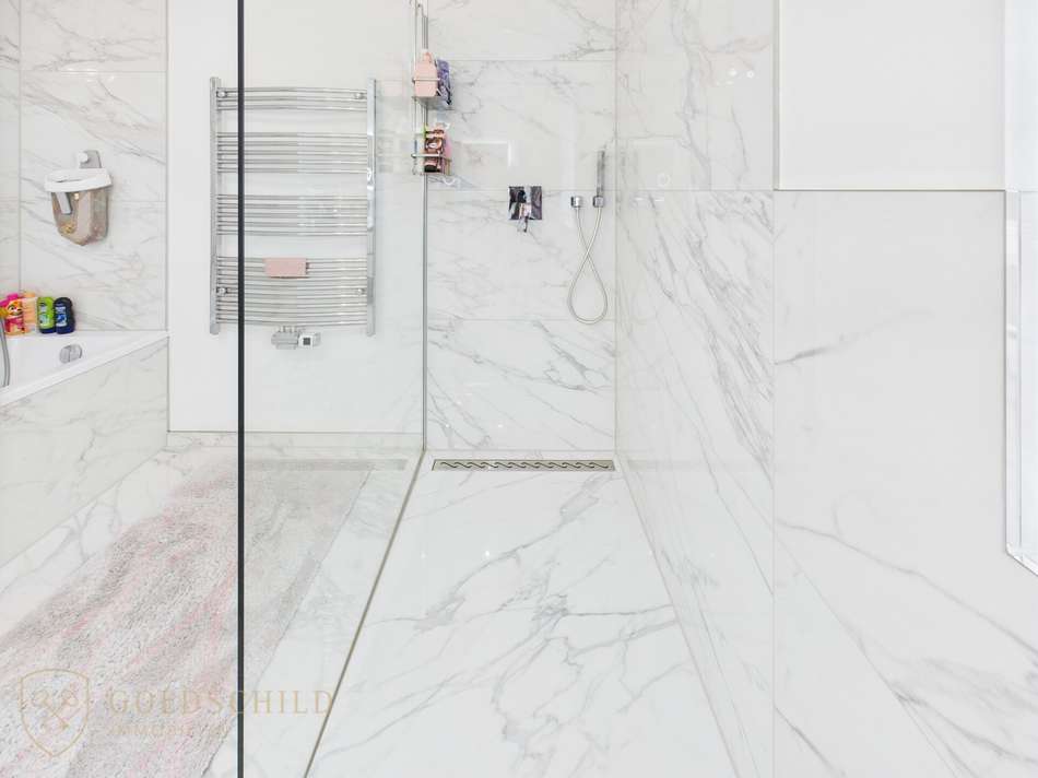 Frei begehbare Dusche