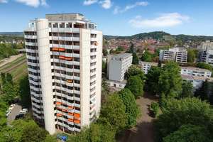 Traumblick vom 10. OG, 3 Zimmer, 2 Balkone – sofort frei !