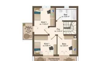 Wunderschöne Neubau-Doppelhaushälfte in Vaterstetten bei München in Aufbereitung für Sie! Haus 4 – Ebersberg (Kreis) – Vorschaubild 3