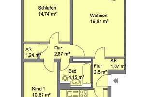 Zentrale Wohnung in Langwasser mit  Balkon und Blick ins Grüne – Ratiborstr. 6, 90473 Langwasser Südost, Nürnberg – Vorschaubild 11