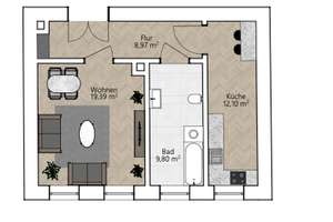 Bezugsfrei! Hochwertig saniert! Parkblick! Ihre neue Wohnung im hippen Szeneviertel – Wiedebachstraße -, 4277 Connewitz, Leipzig – Vorschaubild 12