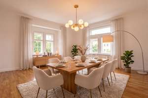 Exklusiv sanierte Villa-Altbauwohnung - 4 Zimmer mit Balkon, EBK und 2 Stellplätzen – Leon Pohle Str. 1, 1219 Seevorstadt-Ost/Großer Garten, Dresden – Vorschaubild 3