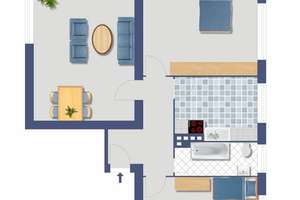 bezugsfreie 3-Zimmer-Wohnung - Jetzt Nebenkosten sparen! – Gorkistraße 48, 13509 Tegel, Berlin – Vorschaubild 3
