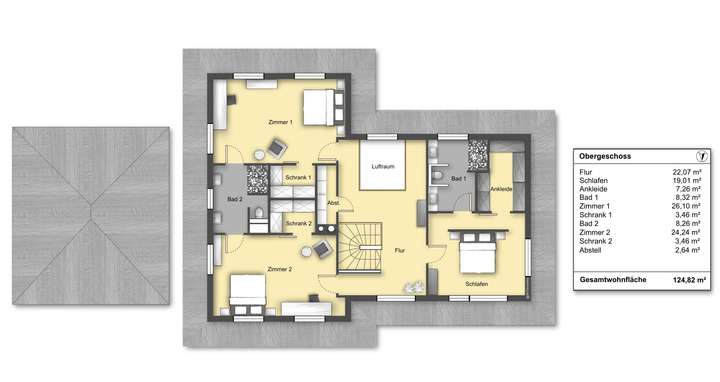 Grundriss Obergeschoss