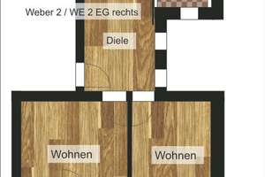 traumhafte 2-Raumwohnung mit Balkon – Weberstr. 2, 39112 Leipziger Straße, Magdeburg – Vorschaubild 2