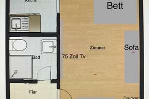 Kleine ca. 30qm Single Wohnung in Oranienburg – Bernauer Straße 88, 16515 Oranienburg – Vorschaubild 2