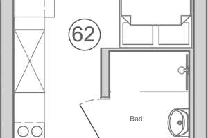 Moderne 1-Zimmer Studentenwohnung in zentraler Lage – Seerosenstraße 1, 70563 Vaihingen-Mitte, Stuttgart – Vorschaubild 6