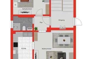 Charmante neu sanierte 2-Zimmer-Wohnung mit Balkon / Garage kann zusätzlich gekauft werden – Die vollständige Adresse der Immobilie erhältst du vom Anbieter., 40470 Rath, Düsseldorf – Vorschaubild 13