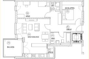 Rammersdorf/München - lichtdurchflutete 3-Zi.-Whg. mit Balkon in Siedlungslage – 81735 Ramersdorf, München – Vorschaubild 11