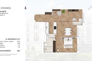 Neubauwohnung mit 2-Zimmern im Kö-Karree - nur 80m von der Königsallee entfernt – Talstraße 11, 40217 Friedrichstadt, Düsseldorf – Vorschaubild 6