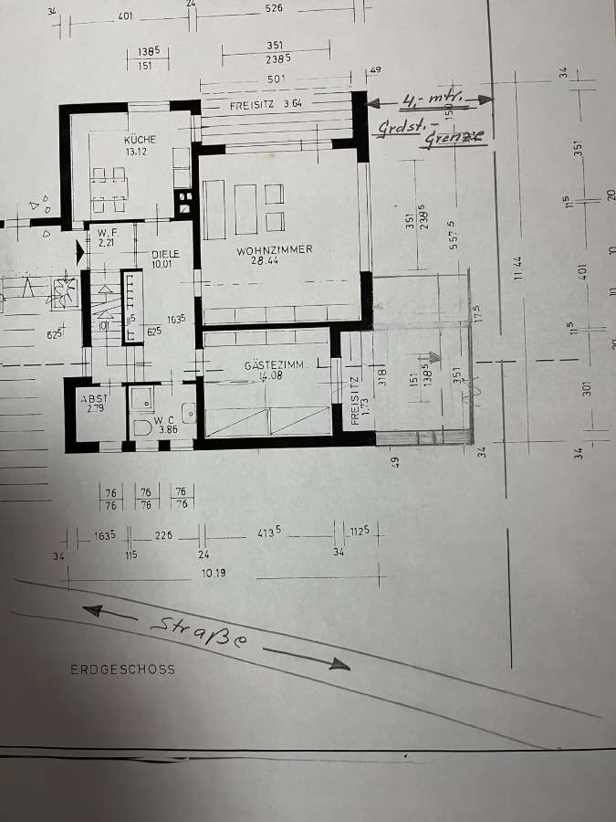 Grundriss Erdgeschoß