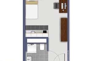 Möbliertes 1-Zimmer-Apartment in Heidelberg-Bahnstadt ab 01.03.  – Langer Anger 44, 69115 Bahnstadt, Heidelberg – Vorschaubild 3