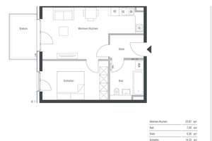 Moderne 2-Zimmer-Wohnung mit Balkon in der Plaza Pasing – zentrale Lage – Bodenseestraße 24, 81241 Pasing, München – Vorschaubild 2