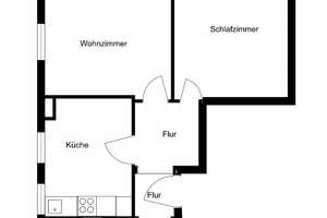 2 Zi. Whg, DG, ca. 45 m², schöner Blick, ruhig und hell, Garage optional, HHL- Plettenbergsiedlung – Plettenbergstr. 44, 70186 Gaisburg, Stuttgart – Vorschaubild 2
