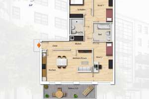 MAIER - Familienfreundlich! 4Zi-Whg mit Westbalkon,EBK, Aufzug,TG,U-Bahnlage! – Tölzer Str. 2d, 81379 Thalkirchen, München – Vorschaubild 17