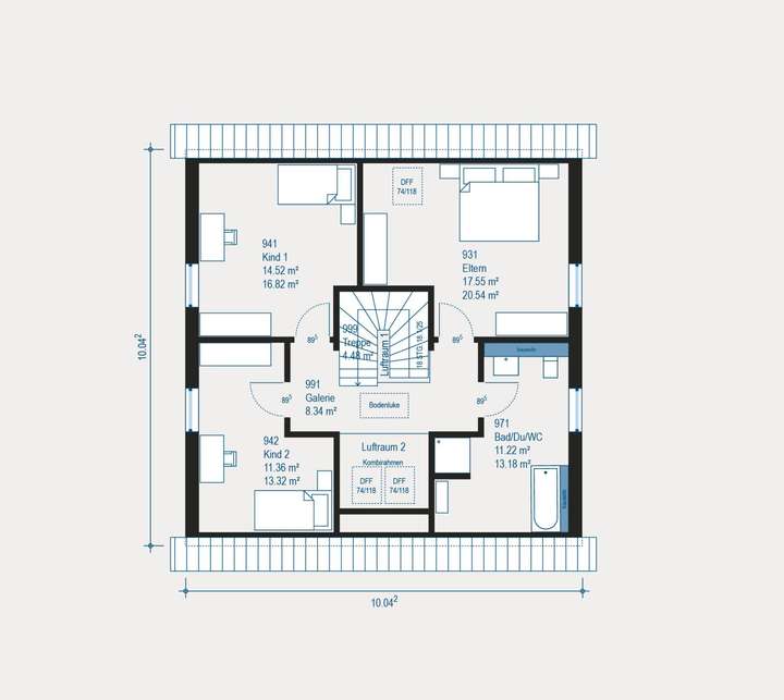 Beispielgrundriss OG-DG