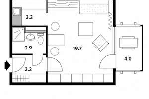 *Helle und moderne 1-Zi.-Wohnung mit Balkon in zentrumsnaher Lage* – Die vollständige Adresse der Immobilie erhältst du vom Anbieter., 70191 Am Pragfriedhof, Stuttgart – Vorschaubild 7