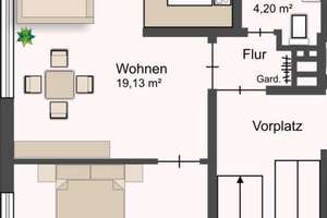 Gepflegte 2-Zimmer Wohnung mit Balkon und Kfz-Stellplatz in Stuttgart-Plieningen