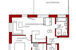 Moderne 2-Zimmer-Wohnung mit großzügiger Dachterrasse im ruhigen Hintergrundstück in Osternburg – Die vollständige Adresse der Immobilie erhältst du vom Anbieter., 26135 Osternburg, Oldenburg (Oldenburg) – Vorschaubild 9
