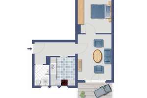 2 ½ Zimmer Eigentumswohnung in Essen-Dellwig zur Selbstnutzung – Wiesengrund 15, 45357 Dellwig, Essen – Vorschaubild 4
