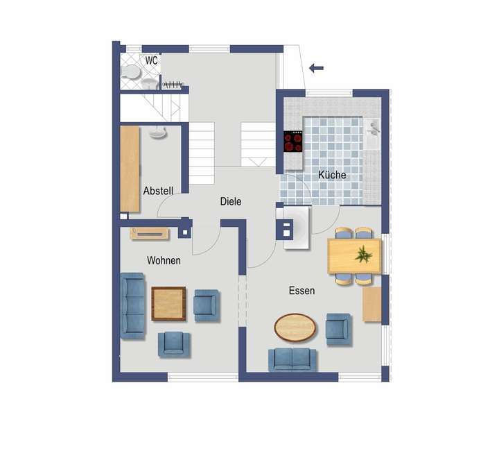 Grundriss Erdgeschoss (nicht m