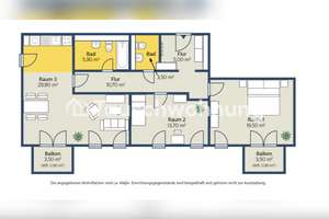Tauschwohnung: Moderne Südwohnung mit 2 Balkonen, 2 Bädern und Einbauküche – Die vollständige Adresse der Immobilie erhältst du vom Anbieter., 4103 Zentrum-Südost, Leipzig – Vorschaubild 1