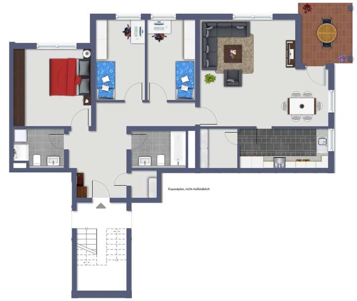 Untergeschoss Wohnung