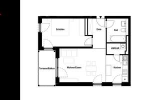 Offen geschnittene 2-Zimmer-Wohnung im modernen Neubau – Haardtring 5, 64295 Darmstadt-West, Darmstadt – Vorschaubild 7