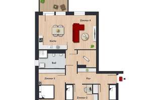 Bezahlbare und energieeffiziente Neubauwohnung für Familien // 1.OG Wohnung 1 - WBS erfoderlich! – Neue Reihe 6, 38448 Alt-Wolfsburg, Wolfsburg – Vorschaubild 10