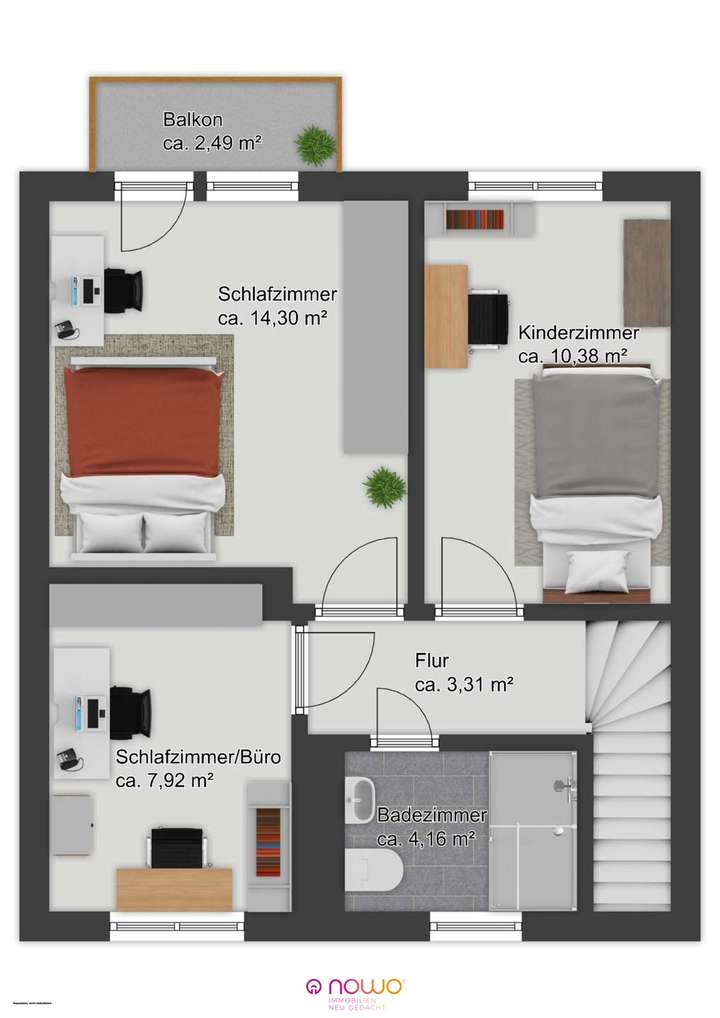 Grundriss Obergeschoss