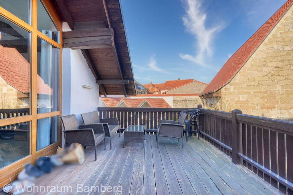 Immobilie in Breitengüßbach - Wohnen wie im eigenen Haus!  2,5-Zimmer-Wohnung auf zwei Etagen mit Balkon und Terrasse - Bild 4