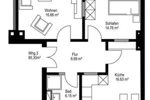 Stilvolle 2-Zimmer-Wohnung in Gohlis-Süd mit 2 Balkonen, Fußbodenheizung & offenem Wohnkonzept – Die vollständige Adresse der Immobilie erhältst du vom Anbieter., 4155 Gohlis-Süd, Leipzig – Vorschaubild 7
