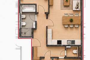 Luxuriöse 3-Zimmer-Wohnung, provisionsfrei in Bestlage von Flingern-Nord – Die vollständige Adresse der Immobilie erhältst du vom Anbieter., 40235 Flingern Nord, Düsseldorf – Vorschaubild 16