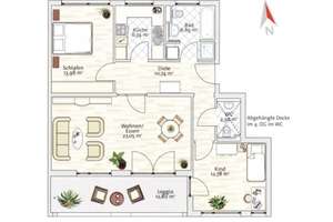 Helle 3-Zimmer Wohnung im 4. OG mit Balkon in München Maxvorstadt – Die vollständige Adresse der Immobilie erhältst du vom Anbieter., 80636 Marsfeld, München – Vorschaubild 8