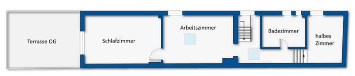 Grundrissskizze Obergeschoss