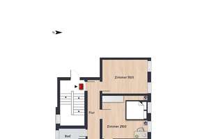 Großes Zimmer 21,10 m² innerhalb einer 3er-WG // 2.OG links – Kleiststr. 11, 38440 Stadtmitte (Ortsteil), Wolfsburg – Vorschaubild 9