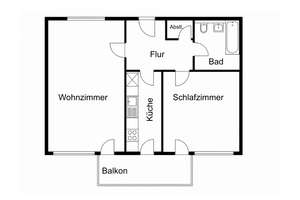 Freie 2 Zimmer Wohnung auf 61 m² - mit Südbalkon in ruhiger Lage Untermenzing/Moosach – Die vollständige Adresse der Immobilie erhältst du vom Anbieter., 80997 Moosach-Bahnhof, München – Vorschaubild 2