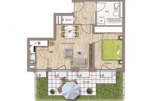 **PROVISIONSFREI - bezugsfrei ab Juli!!!** Mega 2 Zi.-EG-Wohnung mit toller Terrasse – Die vollständige Adresse der Immobilie erhältst du vom Anbieter., 80933 Lerchenau-Ost, München – Vorschaubild 13