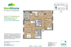 Neubau-Gebiet Hannover Kronsrode: Einbauküche, Loggia, Fußbodenheizung, 2 Bäder, Lift, TG, Keller – Kattenbrookstrift 75, 30539 Bemerode, Hannover – Vorschaubild 11