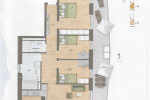 Wohnen mit Charakter: Vier-Zimmer-Wohnung in Schwabing – Max-Bill-Straße 3, 80807 Alte Heide-Hirschau, München – Vorschaubild 13