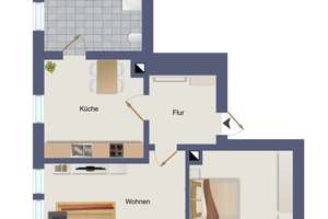 Charmante, modernisierte 2-Zimmer-Wohnung mit Freisitz – Die vollständige Adresse der Immobilie erhältst du vom Anbieter., 72250 Freudenstadt – Vorschaubild 12