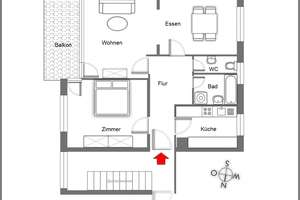 Gut geschnittene 2,5-Zi.-Wohnung im 3. OG mit Balkon (vermietet) – Die vollständige Adresse der Immobilie erhältst du vom Anbieter., 79104 Herdern-Nord, Freiburg im Breisgau – Vorschaubild 10