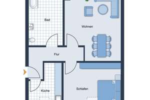 Dachgeschosswohnung in Sackgassenlage von Krefeld-Königshof – Die vollständige Adresse der Immobilie erhältst du vom Anbieter., 47807 Fischeln, Krefeld – Vorschaubild 2