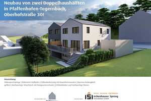 Tegernbach! Moderne Neubau-DHH! Garten/Fußbodenhzg./elektr. Rollläd./Videosprechanl./Garage/Keller – Oberhofstraße 30, 85276 Pfaffenhofen an der Ilm (Kreis) – Vorschaubild 1