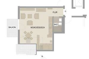 Charmantes Dachgeschoss-Apartment mit Balkon – Die vollständige Adresse der Immobilie erhältst du vom Anbieter., 80689 Am Westbad, München – Vorschaubild 4