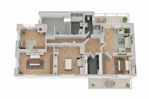 Freiburg-Hochdorf großes Wohnhaus mit Platz für 3 Familien auf 3 Etagen u. ggf. abteilbarem Bauland. – Die vollständige Adresse der Immobilie erhältst du vom Anbieter., 79108 Hochdorf, Freiburg im Breisgau – Vorschaubild 4