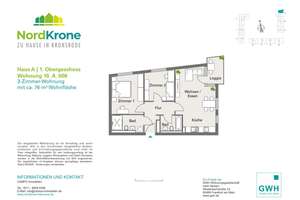 Neubau-Gebiet Hannover KRONSRODE: Einbauküche, Loggia, 2 Bäder, Fußbodenheizung, Lift, Keller, TG – Bette-Graham-Str. 32, 30539 Bemerode, Hannover – Vorschaubild 20