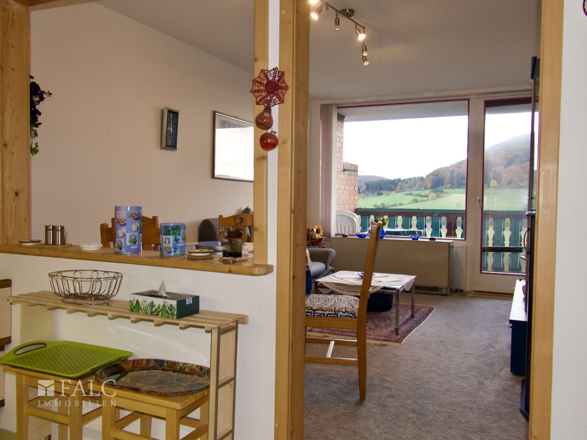 Immobilie in Riedenburg - Einfach Mehr: Gepflegte Nichtraucher-2-Zimmer-Wohnung, möbiliert, Aufzug, Süd-Loggia-Balkon. TG. - Bild 0